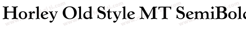Horley Old Style MT SemiBold字体转换